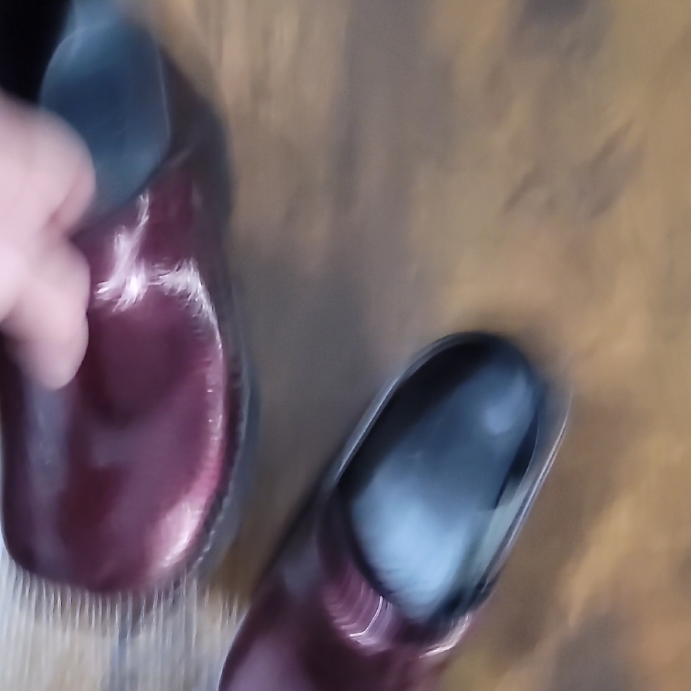 Dansko Maroon Textured Clogs - image 9